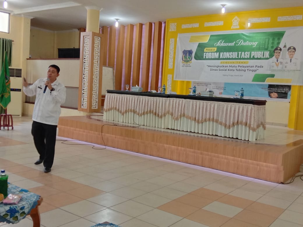 Dinas sosial kota tebing tinggiPelaksanaan Forum Konsultasi Publik Dinas Sosial Kota Tebing Tinggi